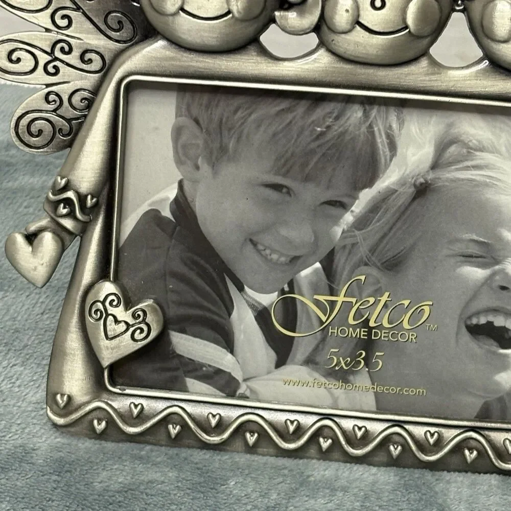 Fetco Grandkids Picture Frame Angels 5” x 3.5” Photo Keepsake Grandparent Gift